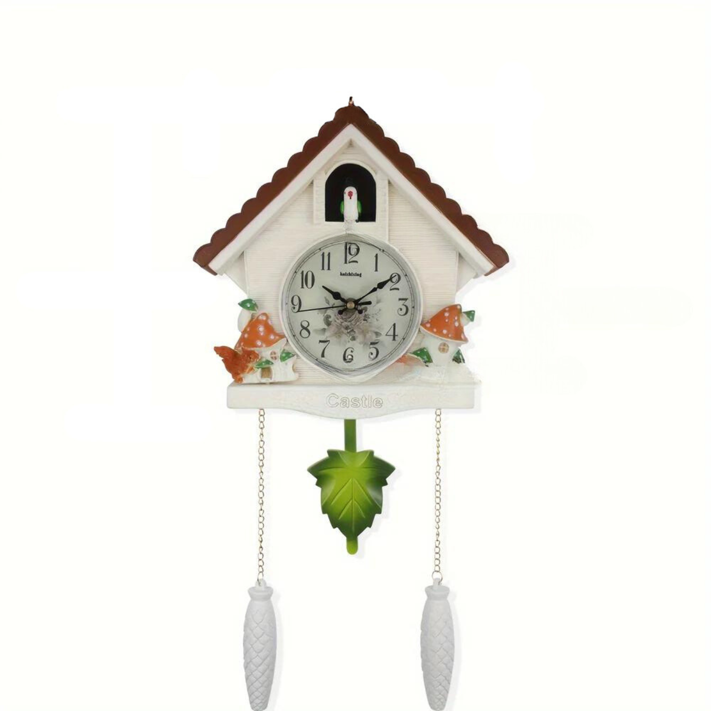 Nordic Koekoeksklok met Vogelhuisje - Dag- en Uuralarm, Pendelklok voor Woonkamer en Kantoor Decoratie