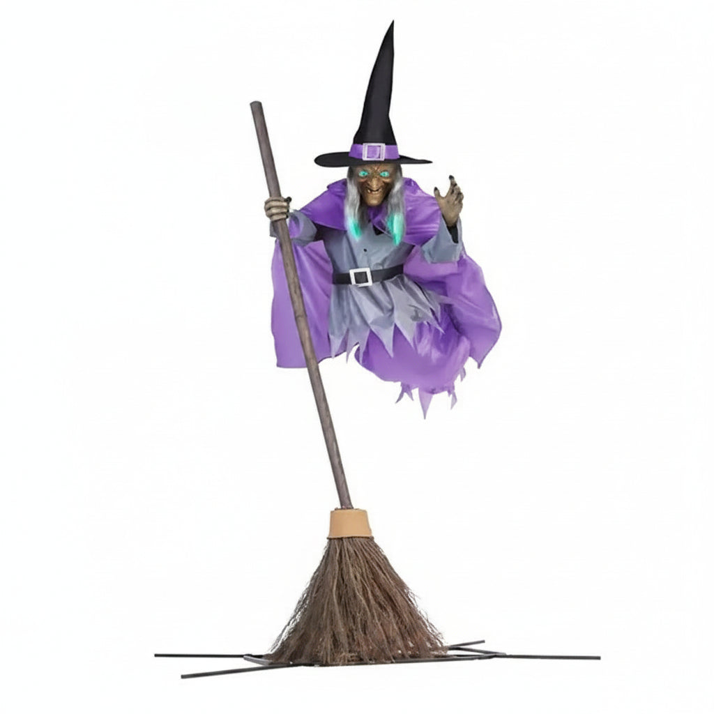 Decoração de Halloween Bruxa Voadora Jardim Assustadora