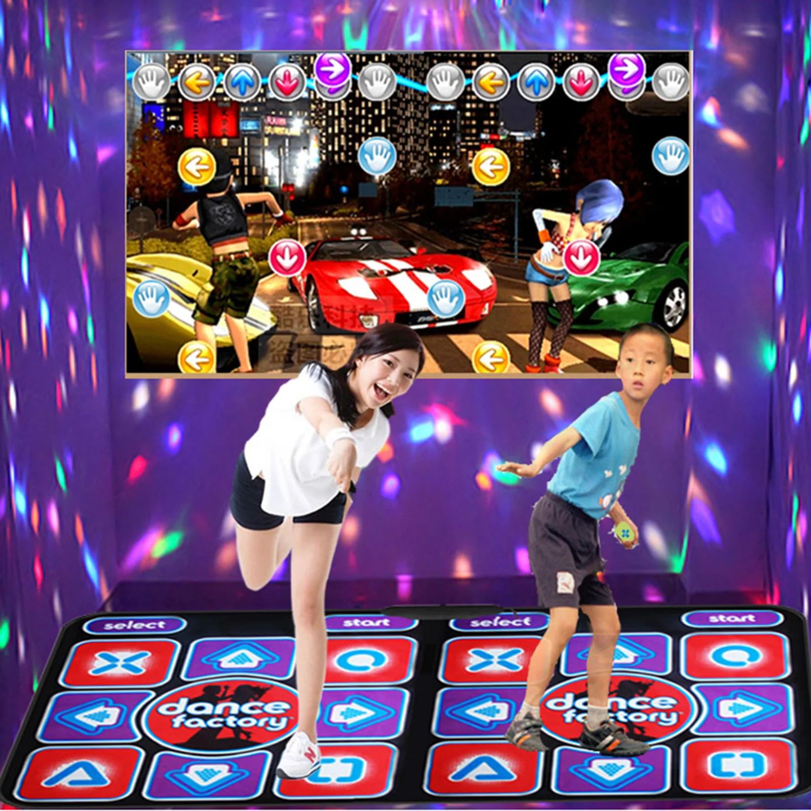 Dubbele Dansmat met Afstandsbediening - Antislip Muziekgame Mat voor Familie, Geschikt voor PC en TV - Image 2