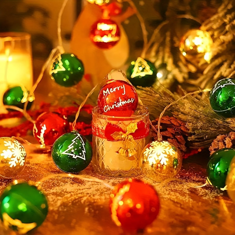 DecoGlow - Art Deco LED Light String Snow Globe