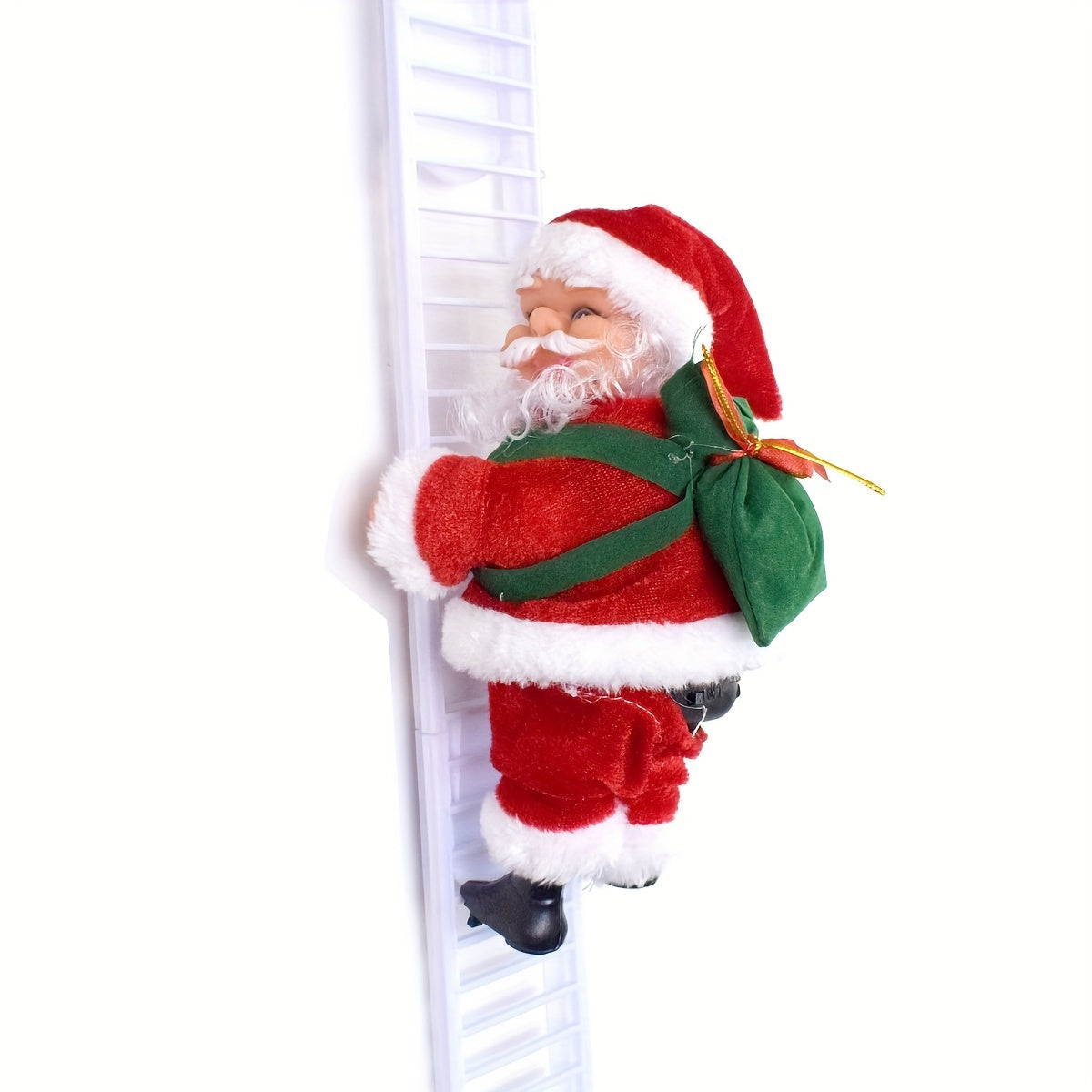 SantaLadder - Singing & Climbing Santa Claus Battery-Operated Decoration Set