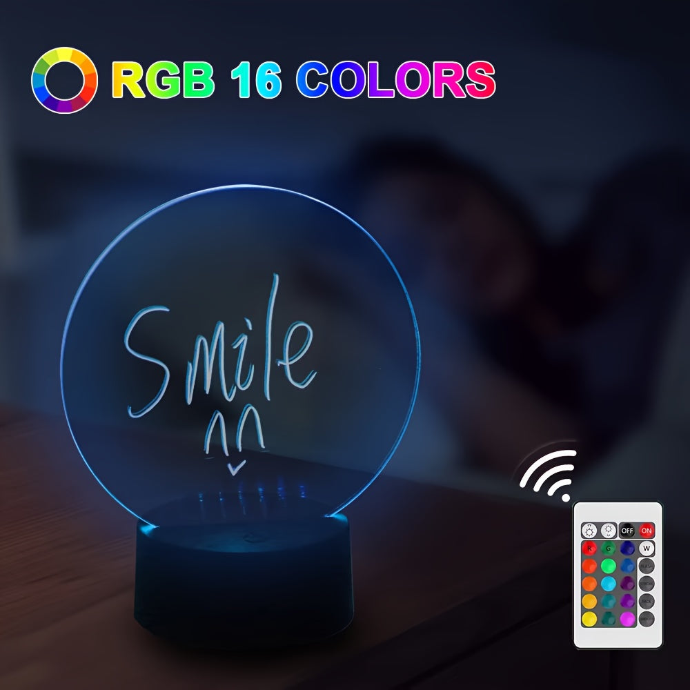3DGlow - LED Night Light with 16 Color Changes and USB/Battery Power Supply
