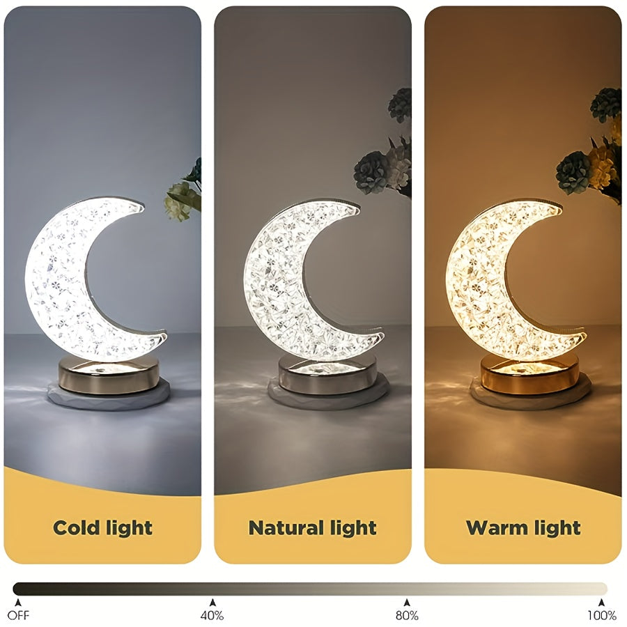 SterLamp - Lampada da tavolo in cristallo dimmerabile con controllo touch