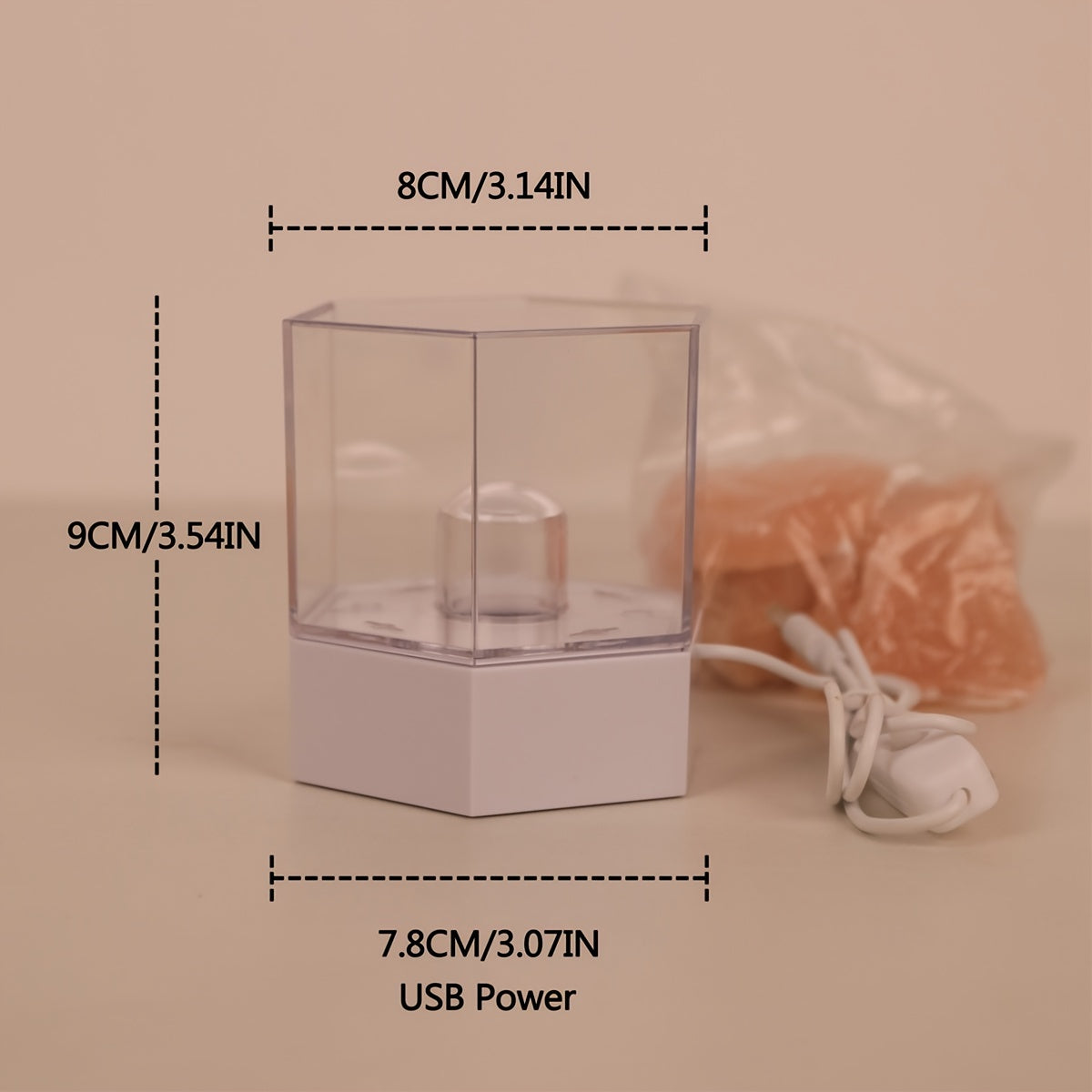 Salt Lamp - Himalayan Night Lamp with USB Connection