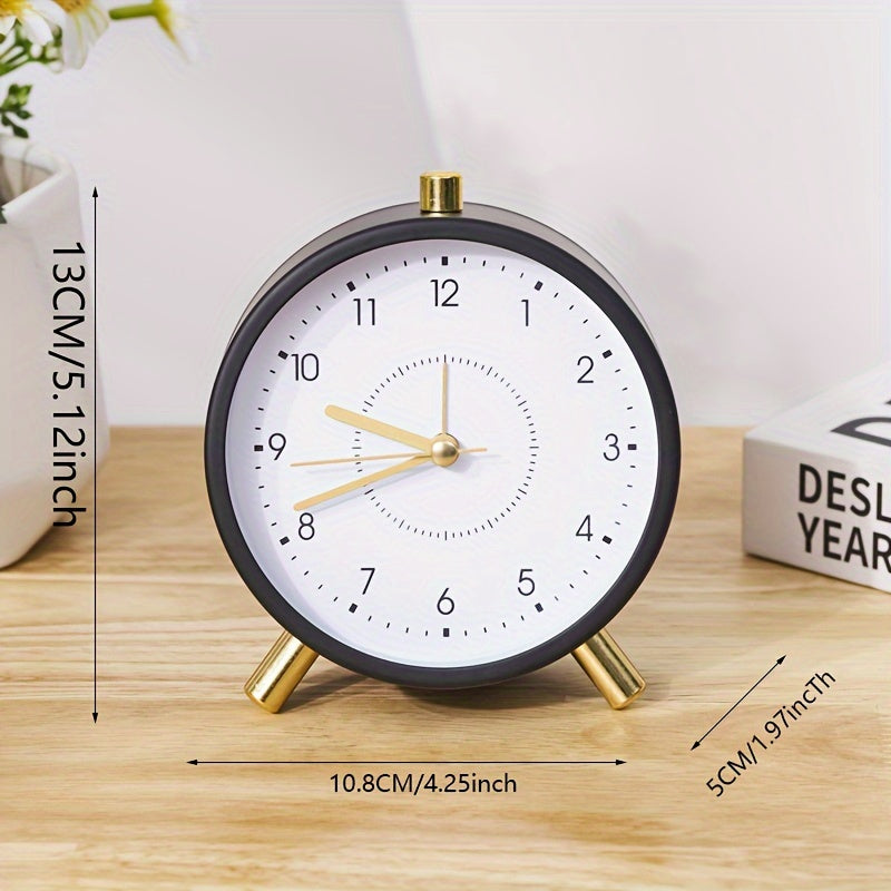 TimeSphere - Stylish Metal Alarm Clock with Night Light