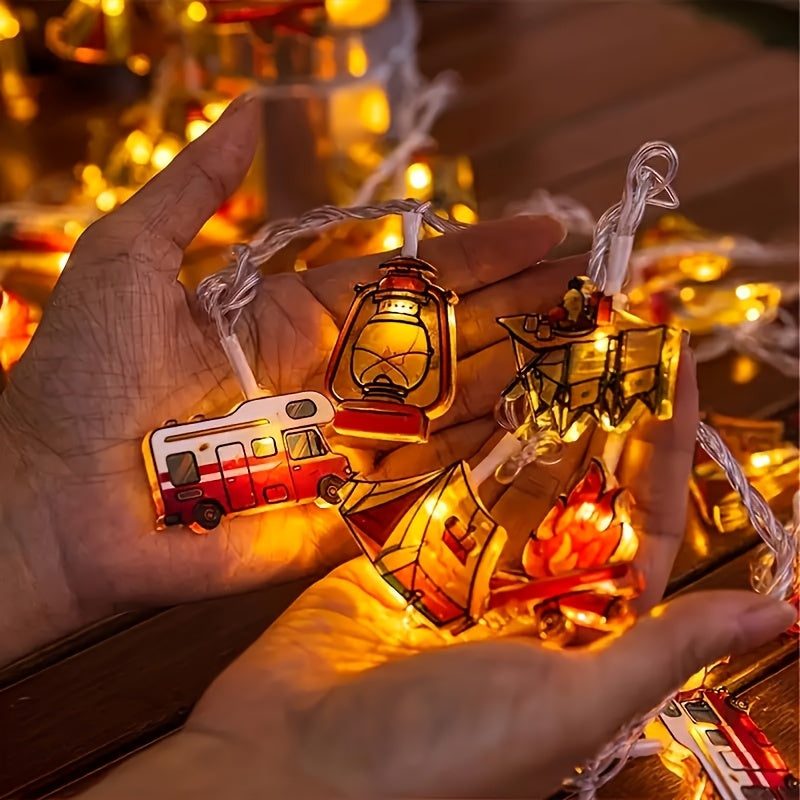 GlowFakkel - Decoratieve Lichtsnoer voor Feest & Interieur, Vrijstaand, Werkt op Batterij