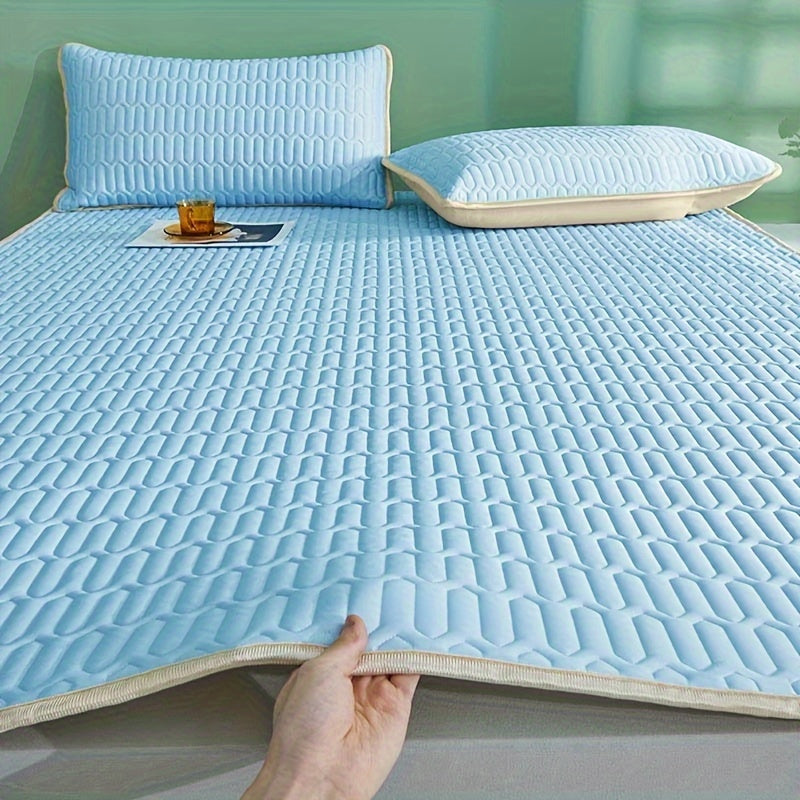 Cool Latex Mat - 2/3 pieces summer cool latex mat set for bedroom or student room, Breathable and Foldable