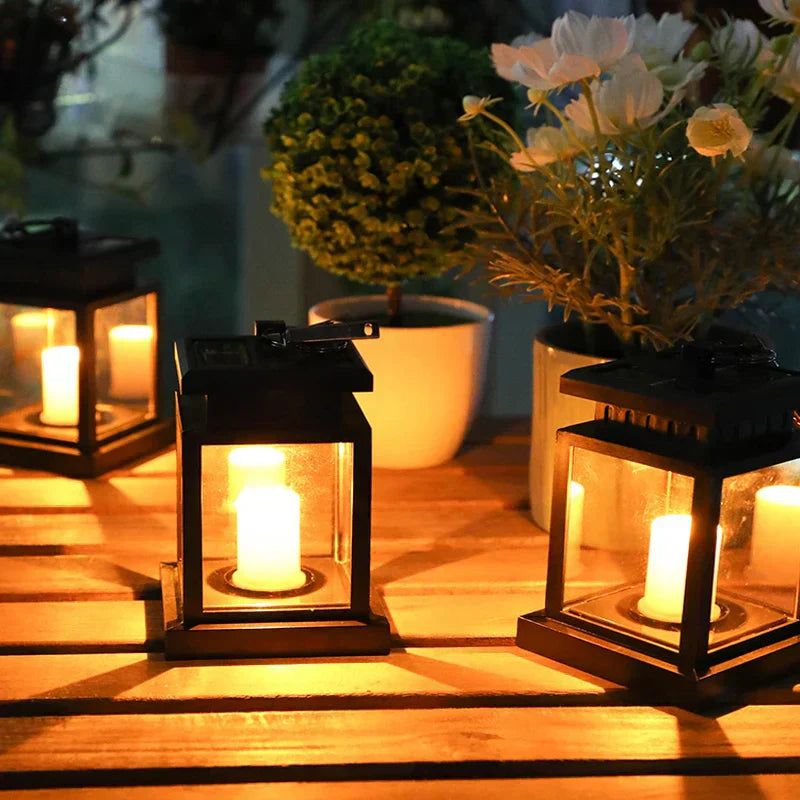 SolarGlow - LED Solar Lantaarn voor Tuin – Weerbestendige Decoratieve Buitenverlichting