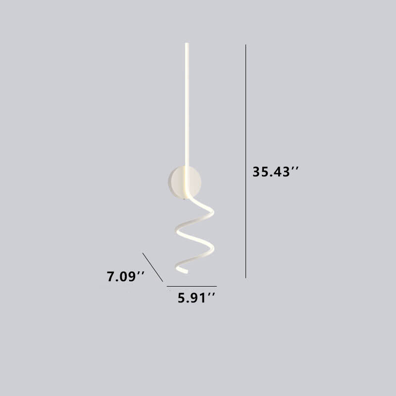 LumiArc - Lampada da parete LED con linee ad arco minimaliste e creative