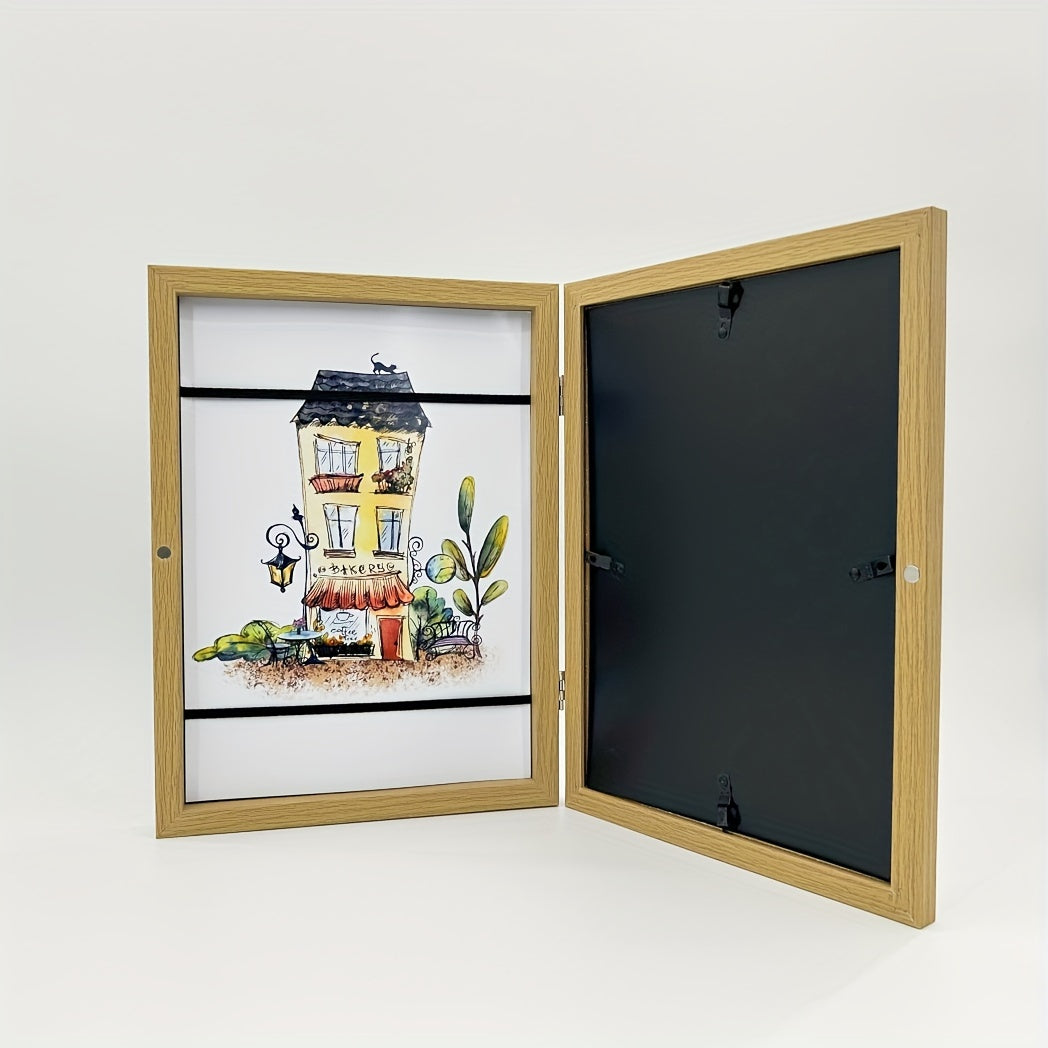 1 piece Children's Art Photo Frame - A4 Front Opening Frame for School Art, Flip Frame for Paintings and Projects