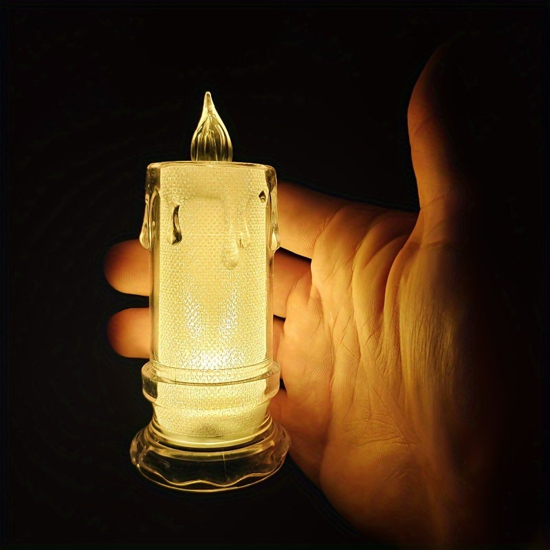 3 pezzi di Candele LED Senza Fiamma - Inclusi Batterie - Perfetti per Feste, Matrimoni e Decorazioni Atmosferiche