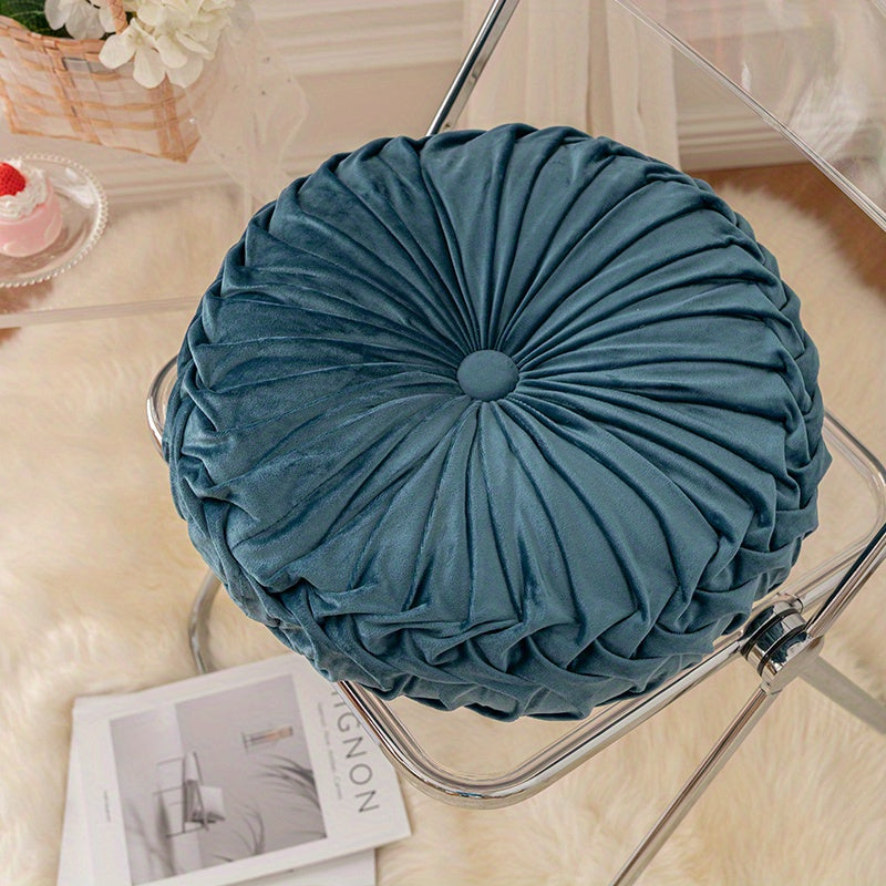 Cojín de calabaza - Funda de cojín redonda de terciopelo para sofá, tatami, decoración de sala de estar y oficina