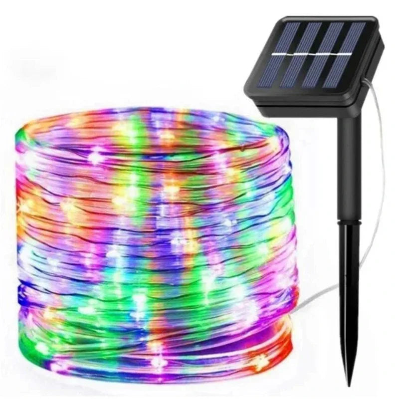 SolarGlow Slinger - Guirnalda LED para Exterior e Interior, Resistente a la Intemperie y de Bajo Consumo Energético