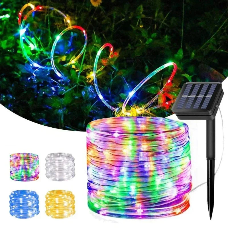 SolarGlow Slinger - Guirnalda LED para Exterior e Interior, Resistente a la Intemperie y de Bajo Consumo Energético