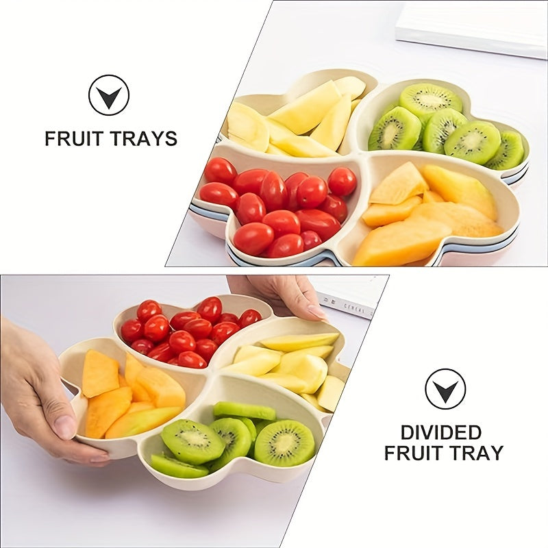 FlowerServe - Conjunto de 4 Taças em Forma de Flor para Petiscos e Fruta