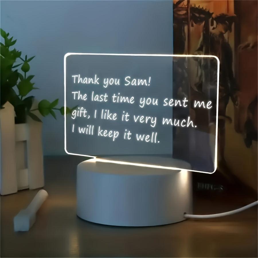 LumiBoard - Modern LED Message Board Table Lamp with Pen