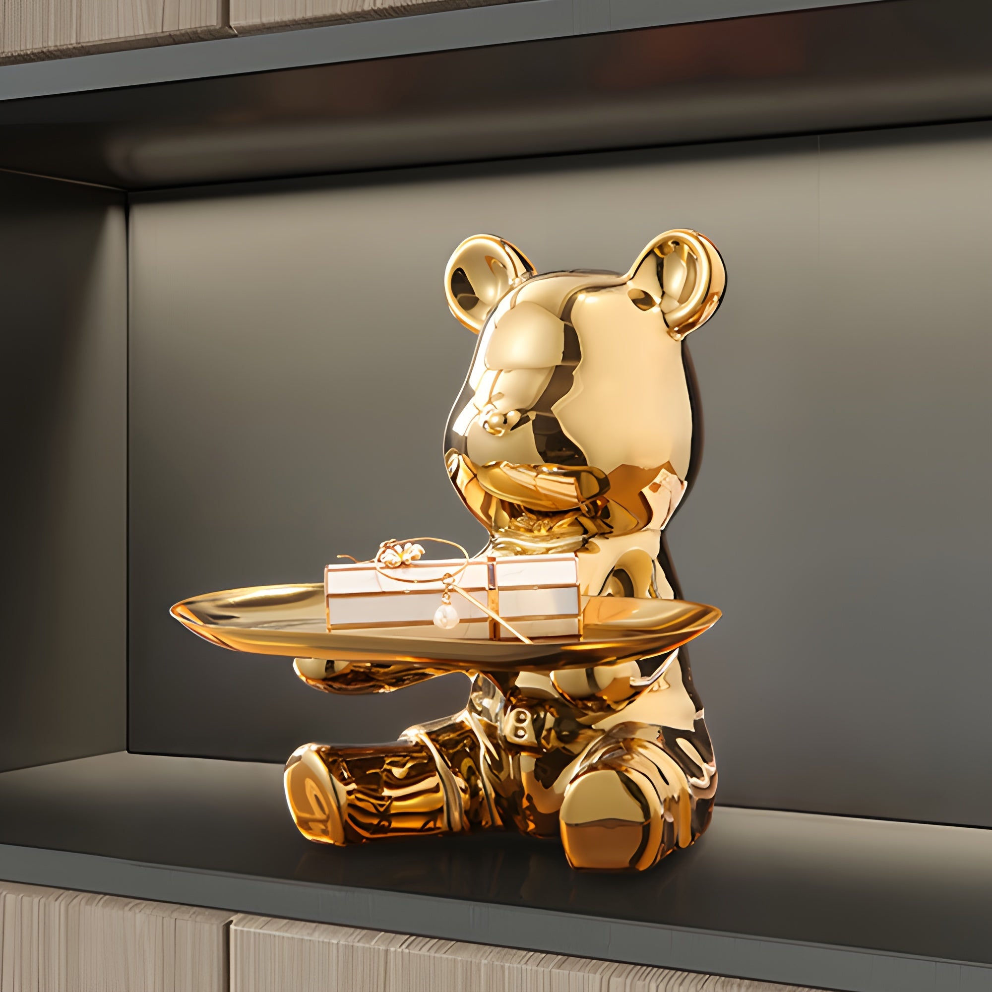 CeramiBear - Ceramic Bear & Rabbit Decorative Tray