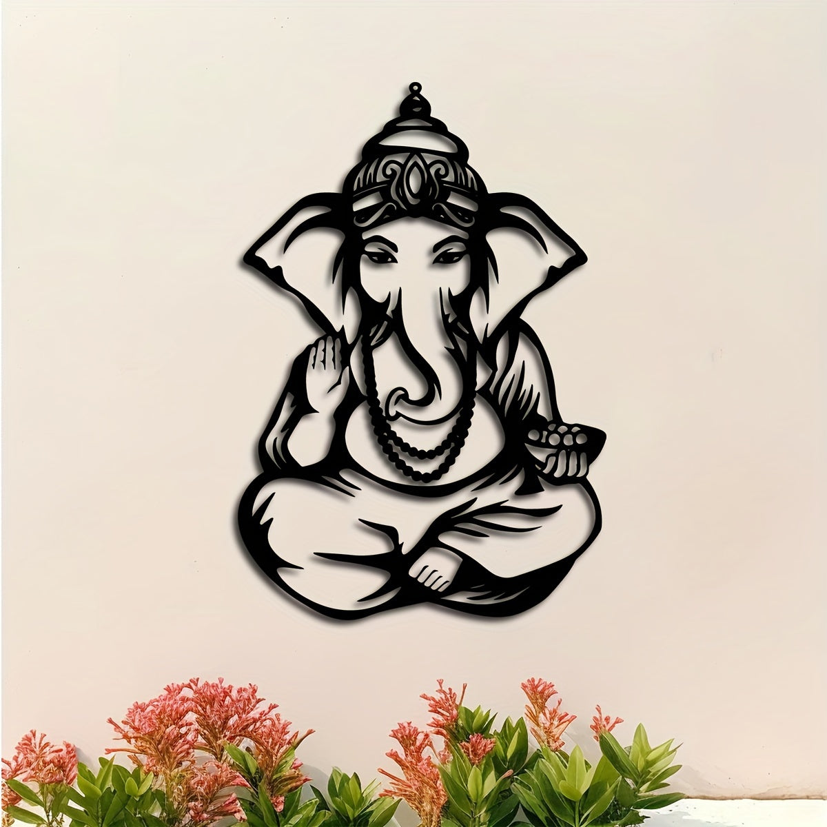 GaneshaDecor - IJzeren Ganesha Muurkunst