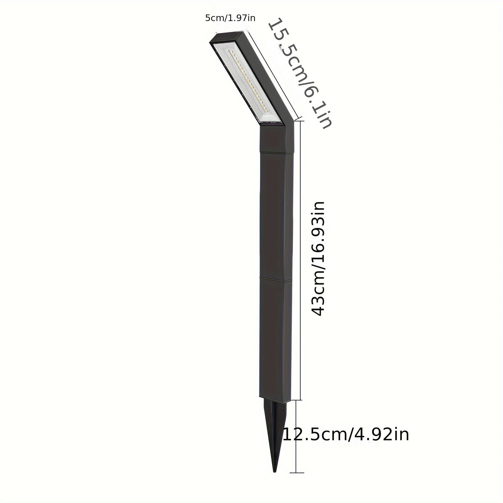 SolarPath - Lampada Solare da Percorso Impermeabile con Luce Regolabile