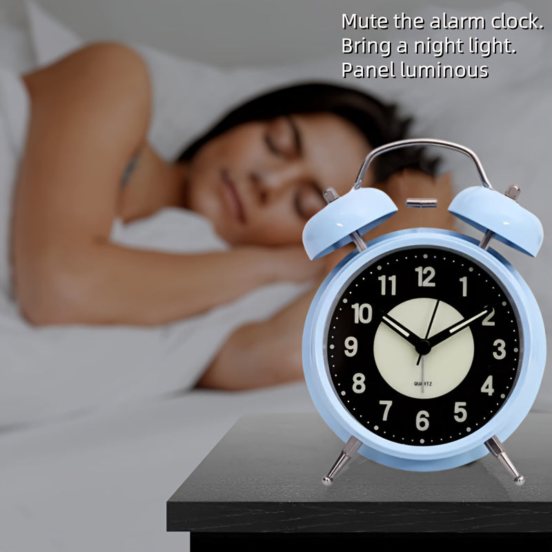 GlowClock - Silent Luminous Metal Alarm Clock