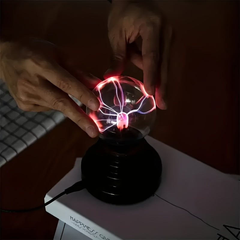 PlasmaGlow - Bola de Plasma Interativa Mágica com USB