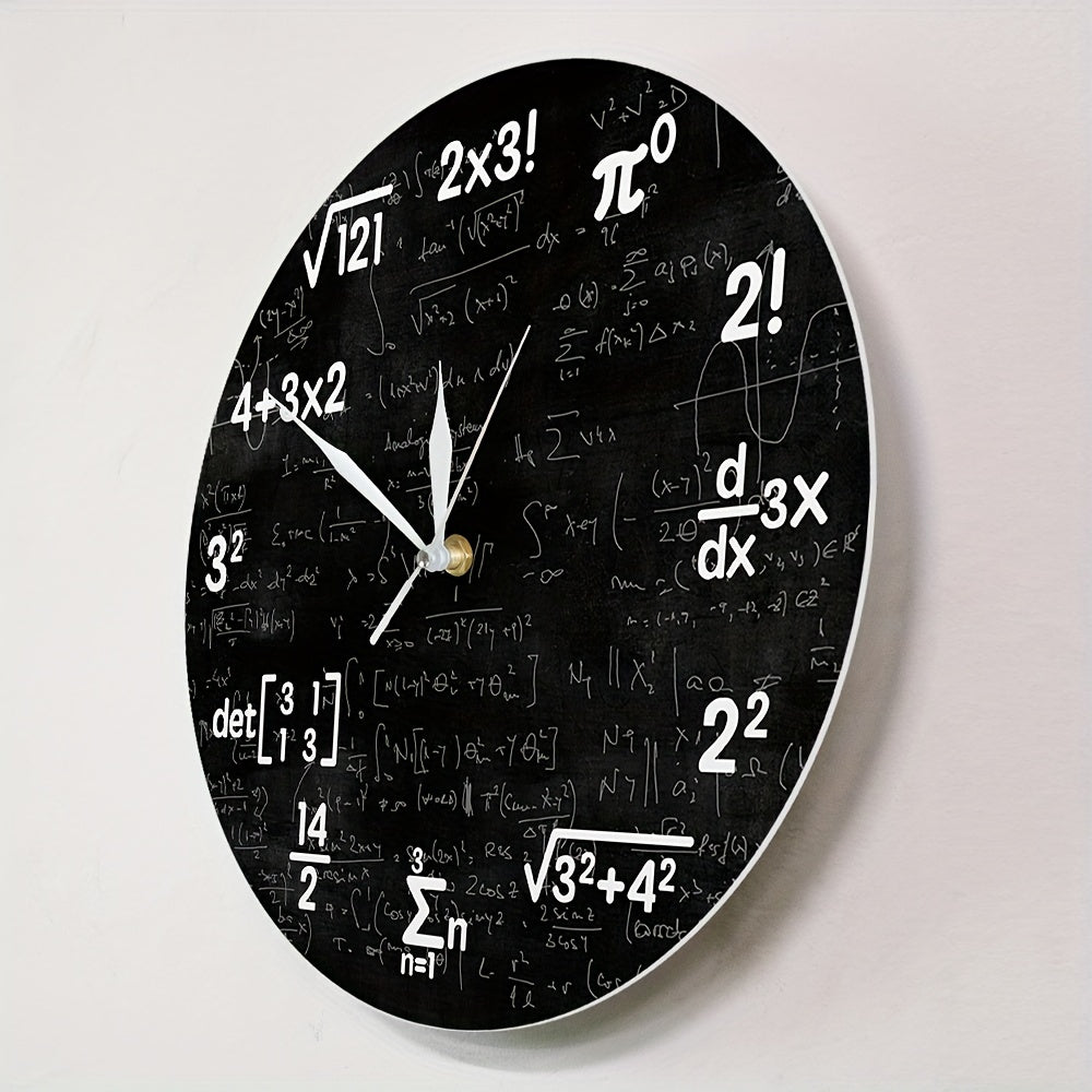 MathMirror - Orologio da parete acrilico silenzioso con formule matematiche