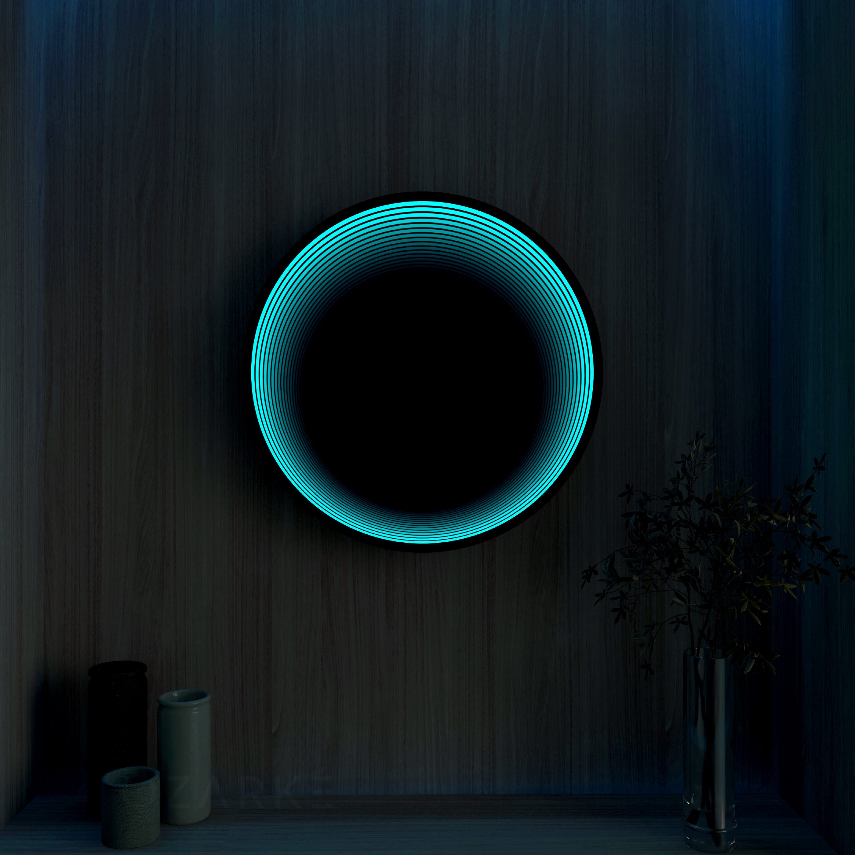 Lampada da parete a specchio infinito 3D Cirkel