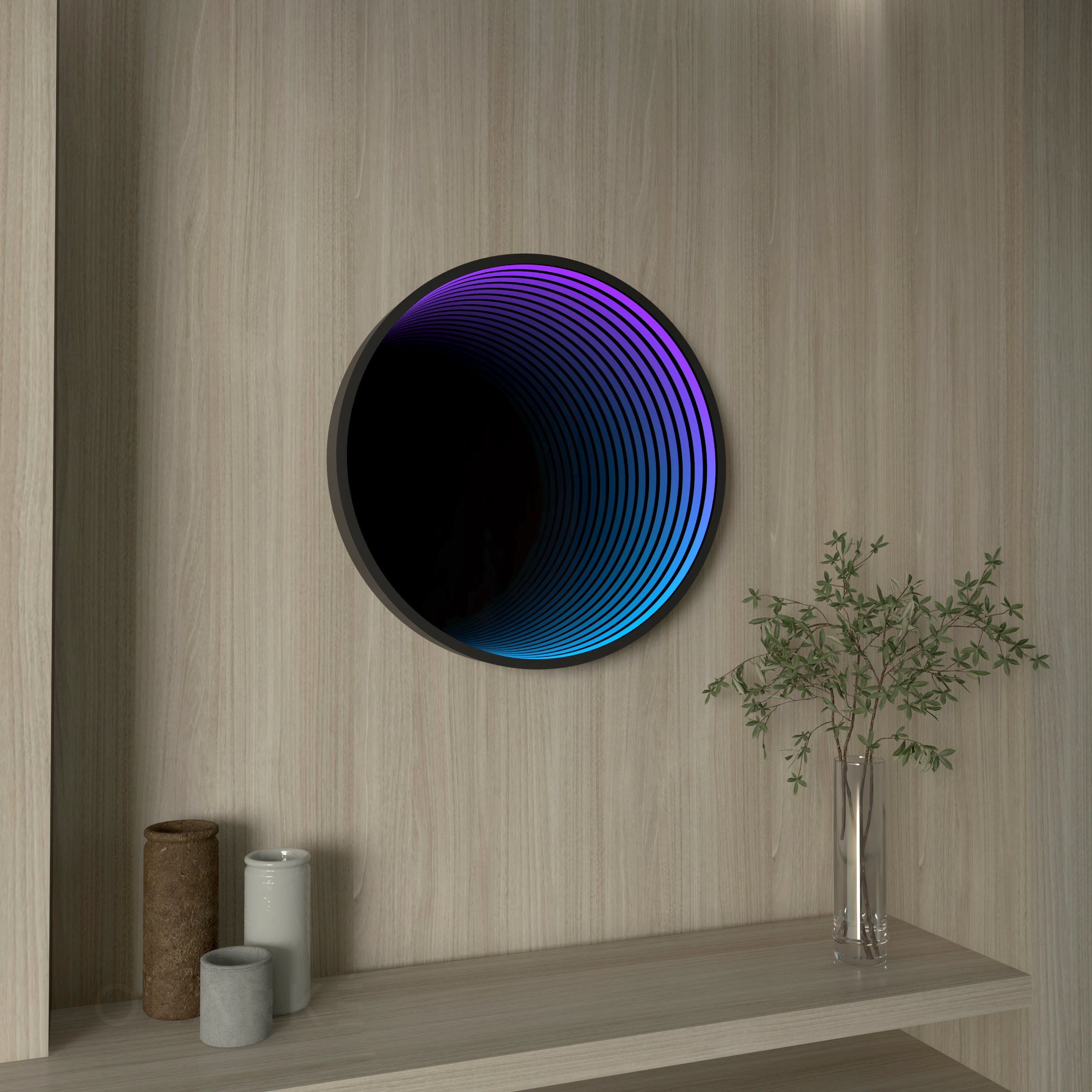 Lampada da parete a specchio infinito 3D Cirkel