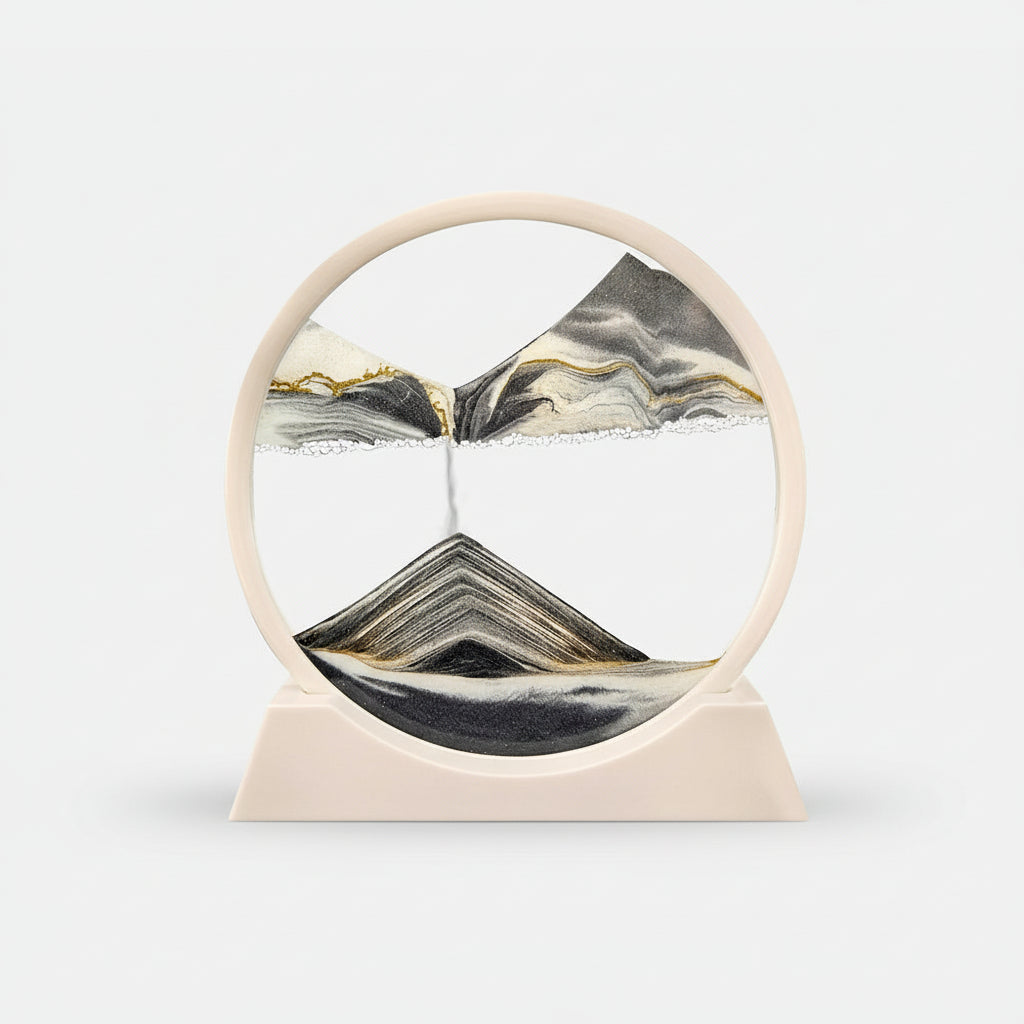 3D Moving Sand Art Glass Decor for Mindfulness and Relaxation 11