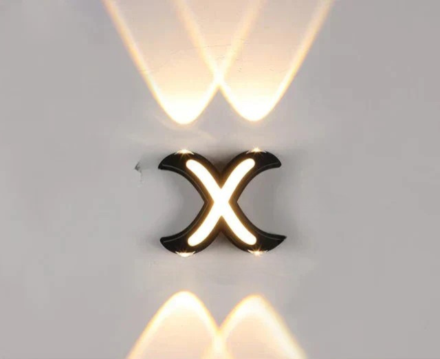 LumiLetter - Lampada da parete esterna a LED con lettere illuminate – Illuminazione decorativa resistente alle intemperie