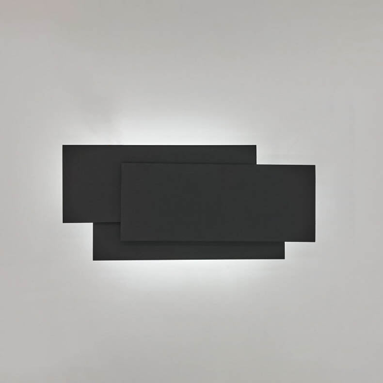 Candeeiro de parede empilhado minimalista quadrado em alumínio com LED