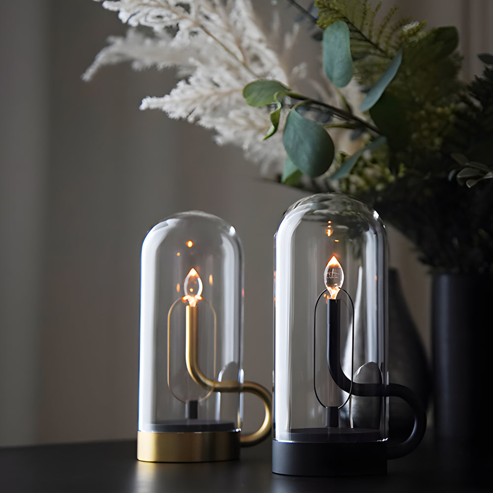 AuroraLux - Lampada da Tavolo LED Senza Fili con Batteria Ricaricabile