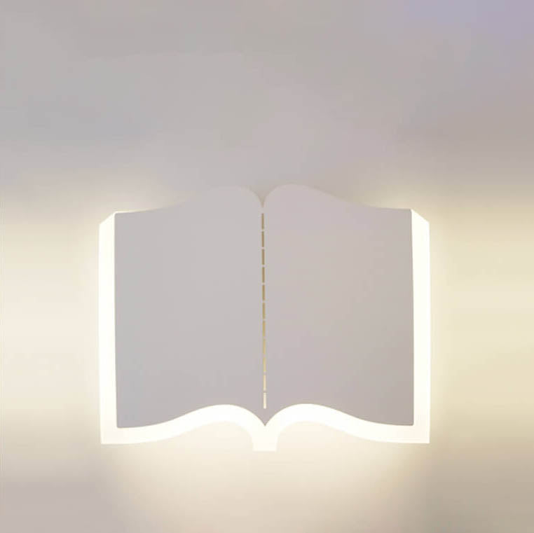 LichtHaus - Lampada da parete LED a forma di libro in ferro
