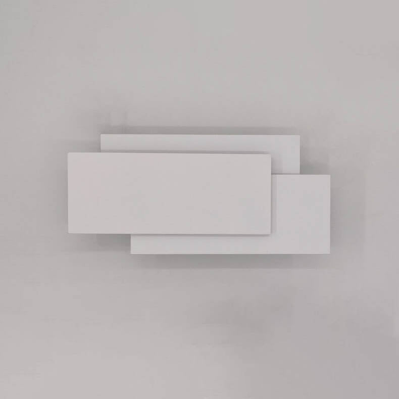 Candeeiro de parede empilhado minimalista quadrado em alumínio com LED