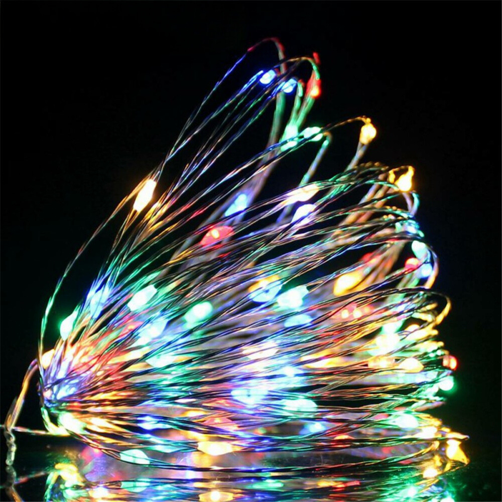 TwinkleWire - Guirnalda de luces LED de cobre USB, decoración multicolor