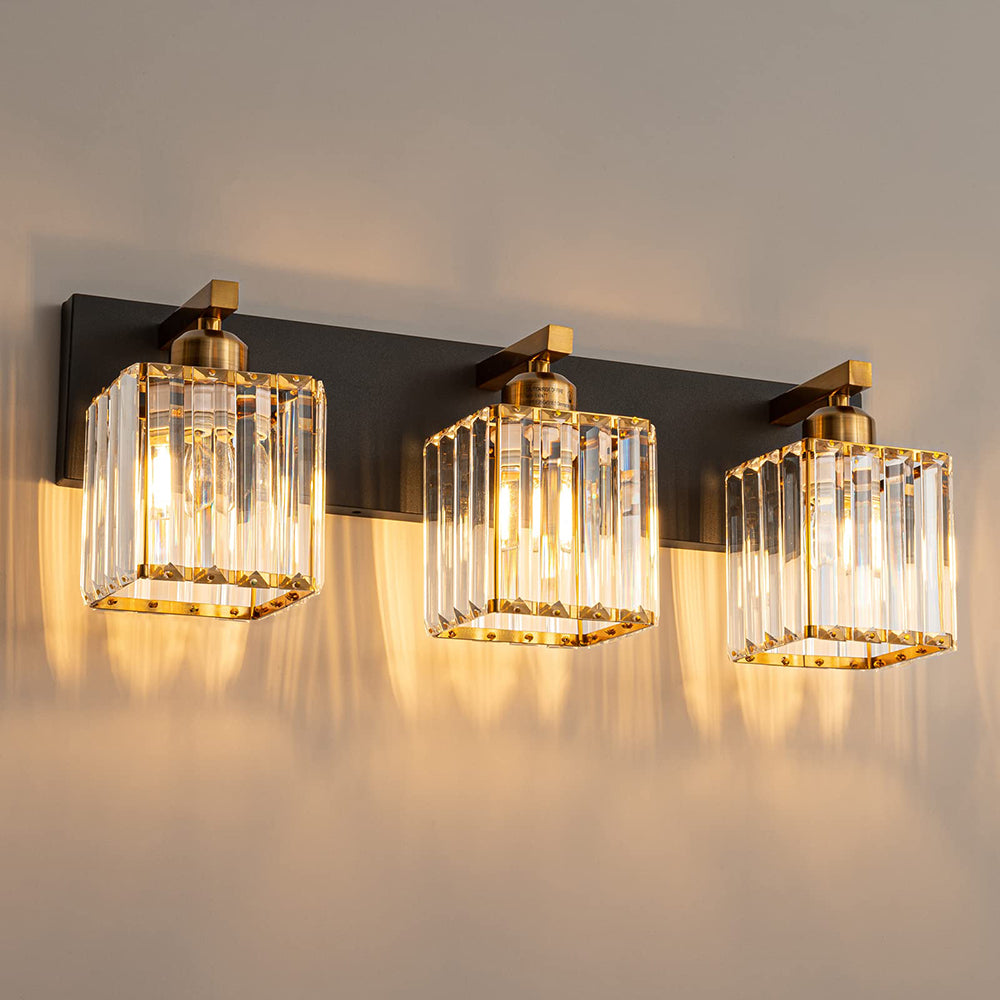 Kirsten Design Lampada da Parete LED a Due Fiamme Cristallo Bagno