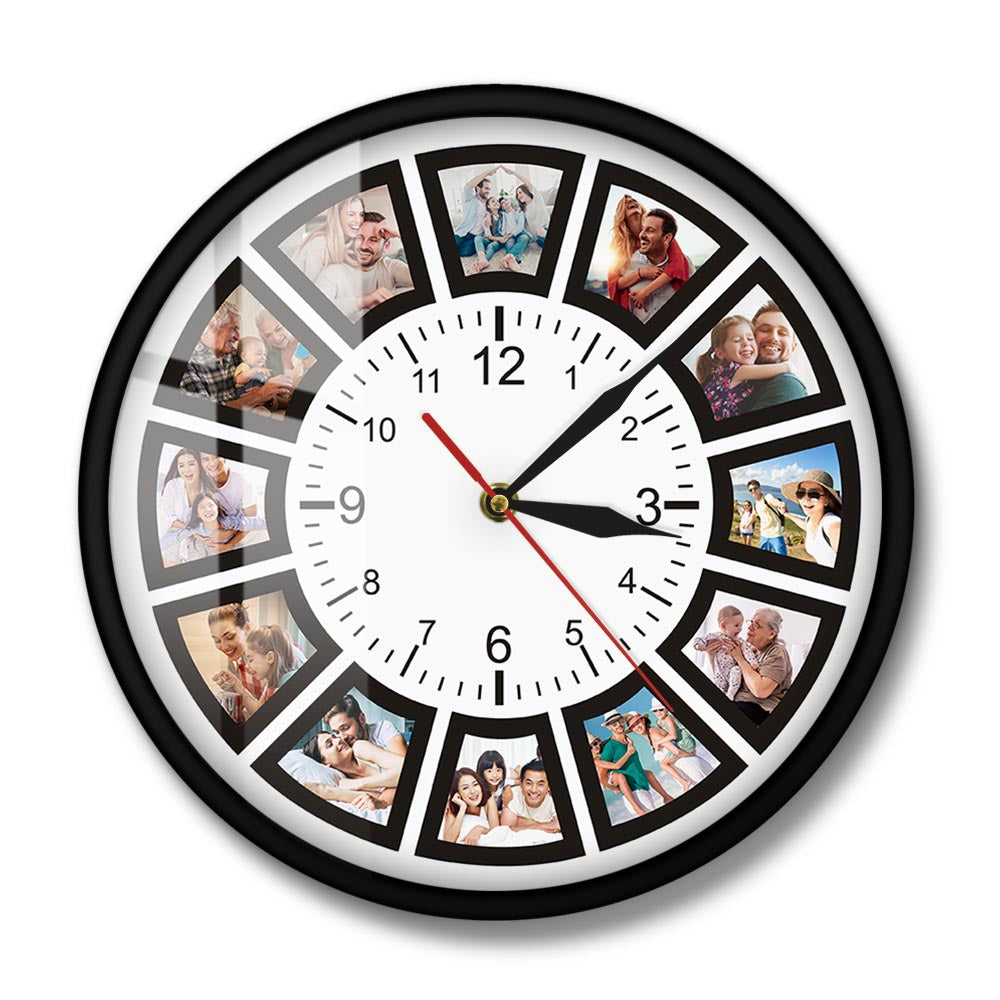 Orologio da parete collage fotografico