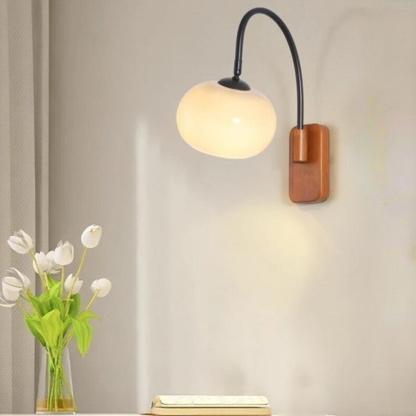 LumiGlide – Rotatable Bauhaus Glass Wall Lamp