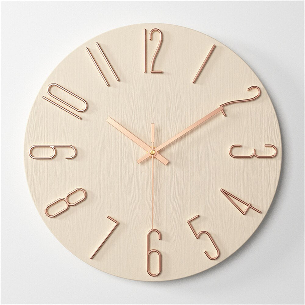 Reloj de pared moderno de plástico