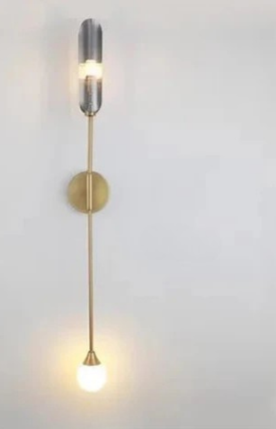 GoldenGlow – Minimalist LED Wall Lamp for Living & Bedroom