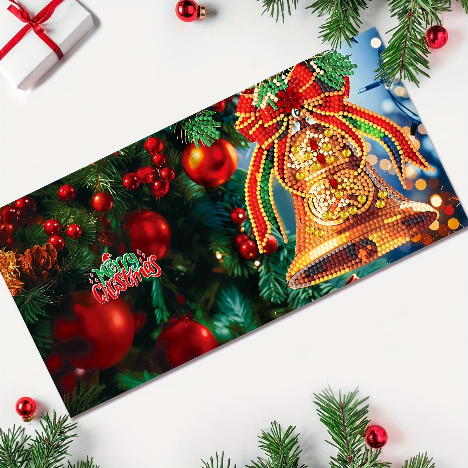 Kit di Biglietti d'Auguri con 12 pezzi di Pittura Diamante Fai-da-te - Design di Pupazzo di Neve e Cervo per Natale, Ringraziamento, Compleanni - Perfetto Regalo Creativo per Famiglia e Amici