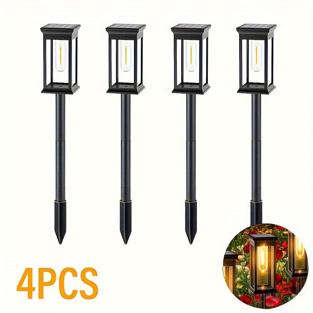 SolarLux - 4-piece Set Solar Garden Lighting IP44 Waterproof