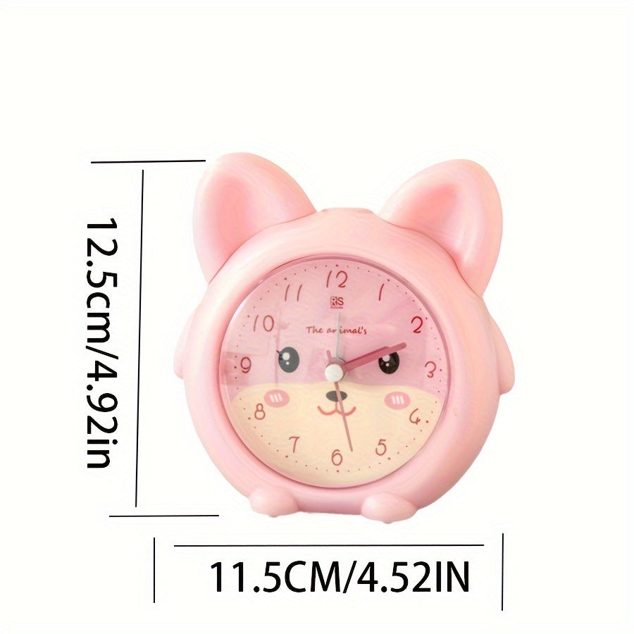 KittyGlow - Cute Cat Cartoon Alarm Clock with Light
