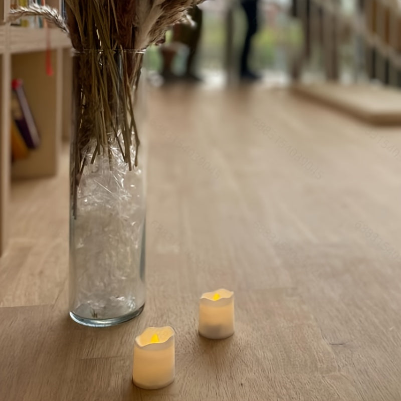 Set di 24 candele LED senza fiamma – Candele per decorazioni di Natale, Halloween, San Valentino e Ramadan