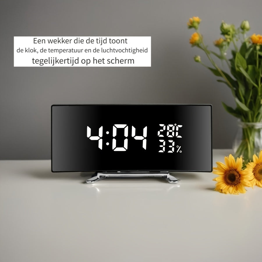 SmartClock - Multifunctional LED Alarm Clock with Temperature Display and USB Power Supply