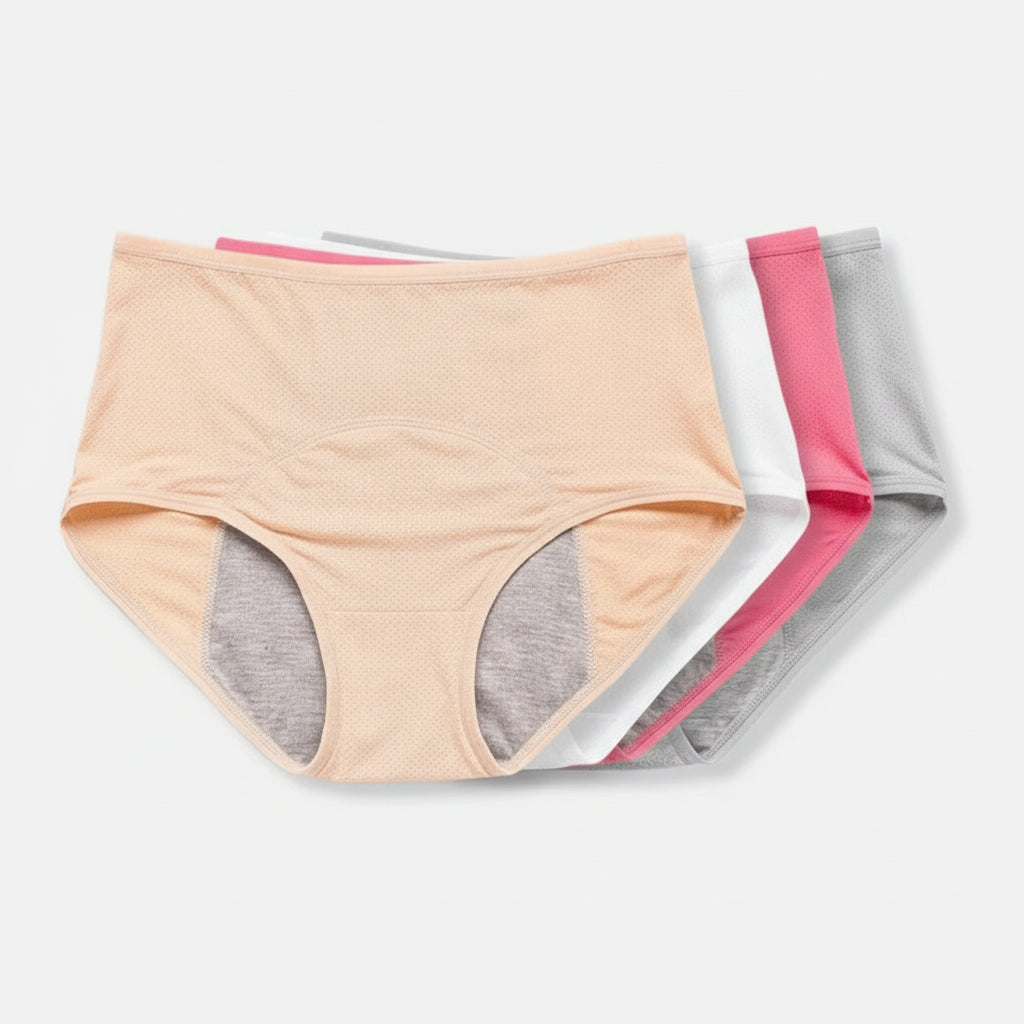 Period Leak Free Menstrual Briefs Cotton Blend Comfort Underwear