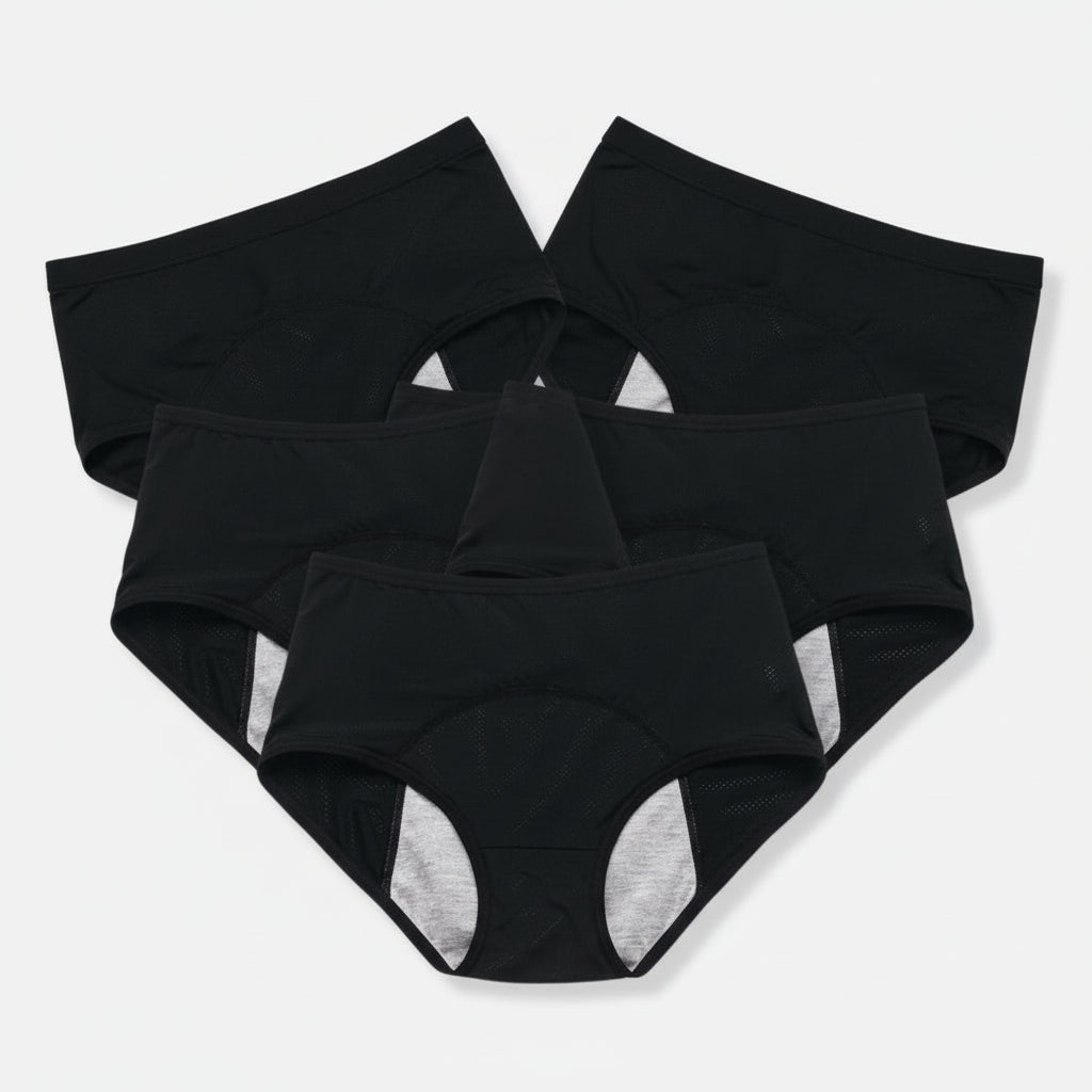 Period Leak Free Menstrual Briefs Cotton Blend Comfort Underwear