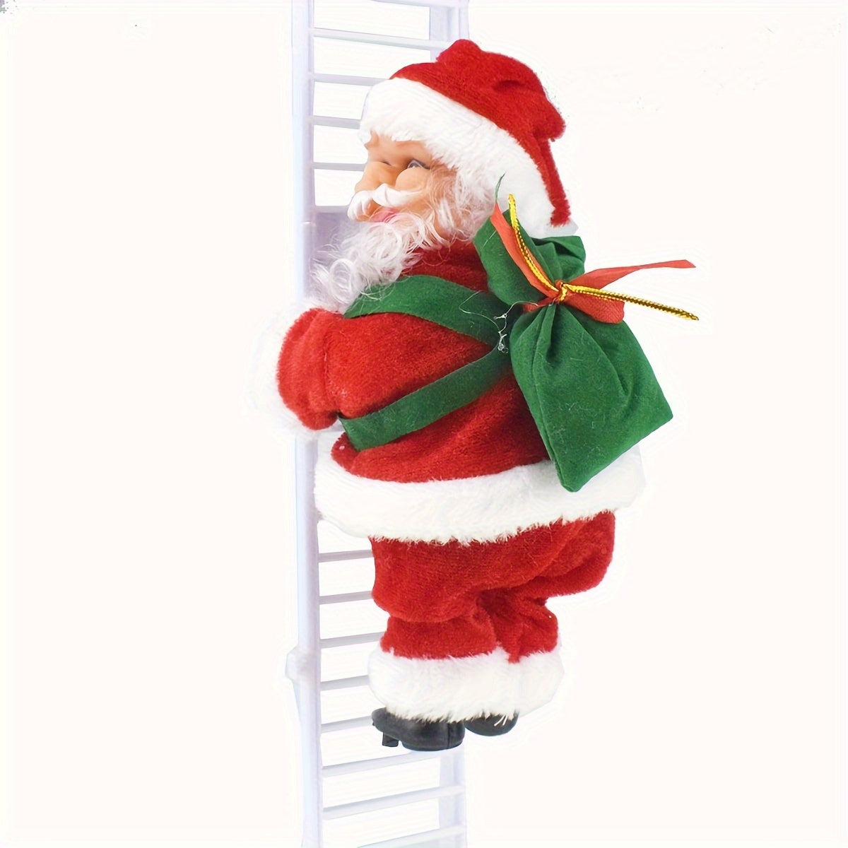 SantaLadder - Zingende & Klimmende Kerstman Decoratieset op Batterijen