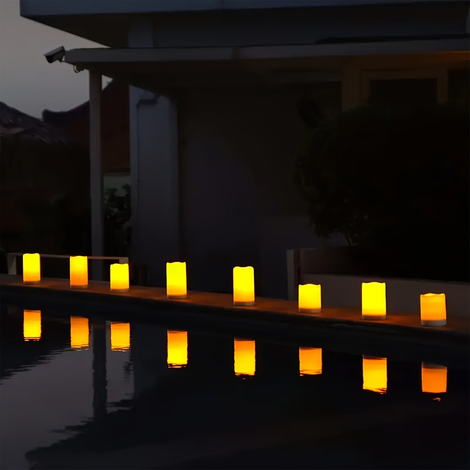12 LED Candele Impermeabili Color Avorio - Candele Senza Fiamma con Timer e Telecomando