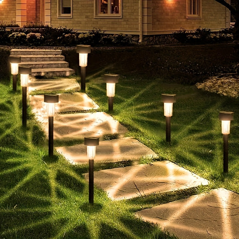 SolarPath - Confezione da 10 Luci Solari da Giardino per Sentiero, Patio e Prato